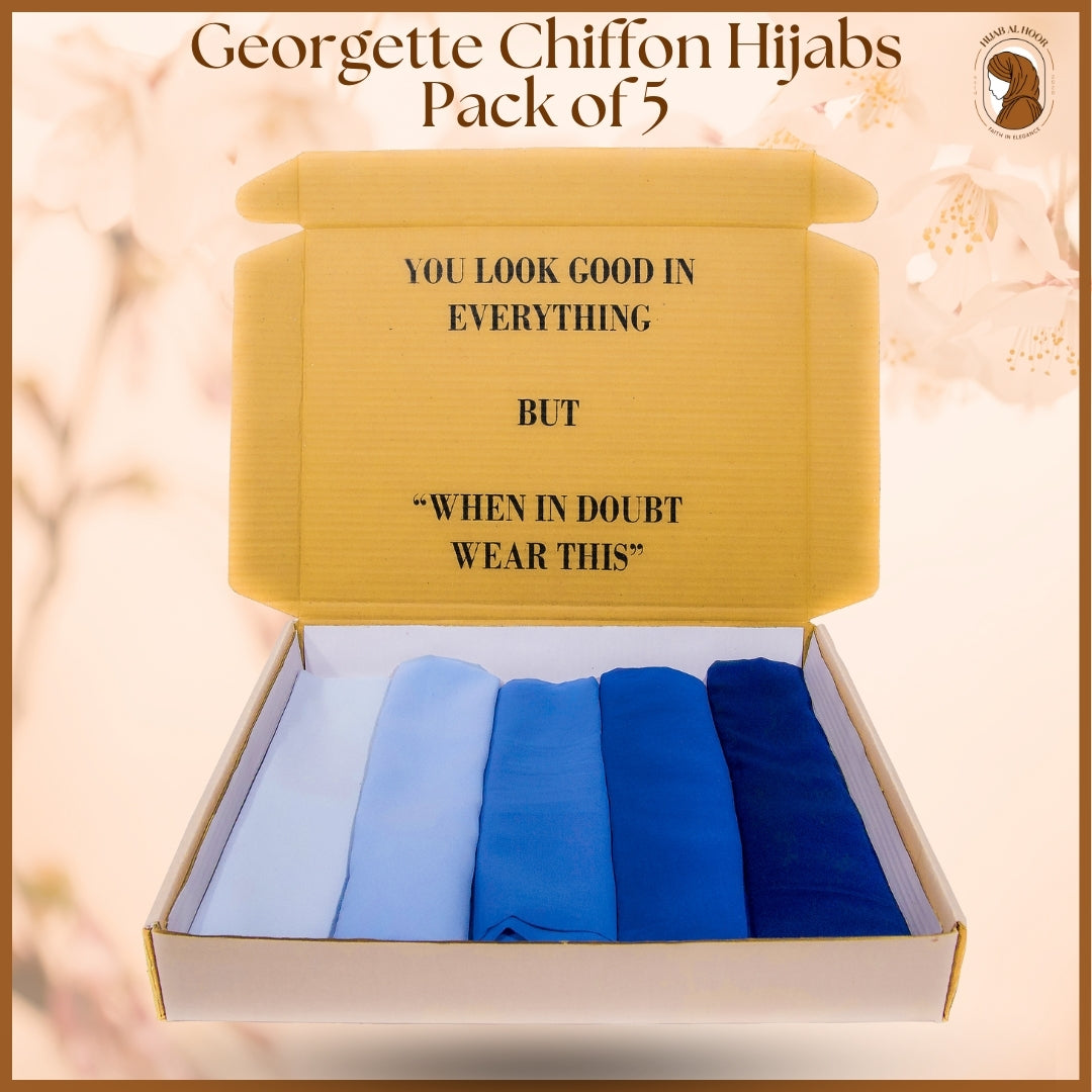 Georgette Pack of 5