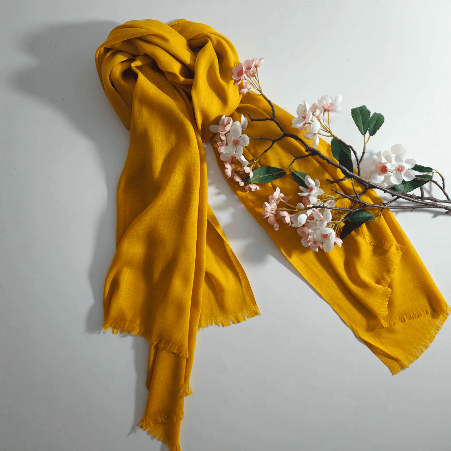 Turkish Lawn Hijab - Mustard