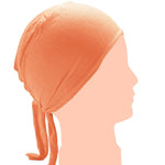 Load image into Gallery viewer, Tie-back Underscarf - Peach