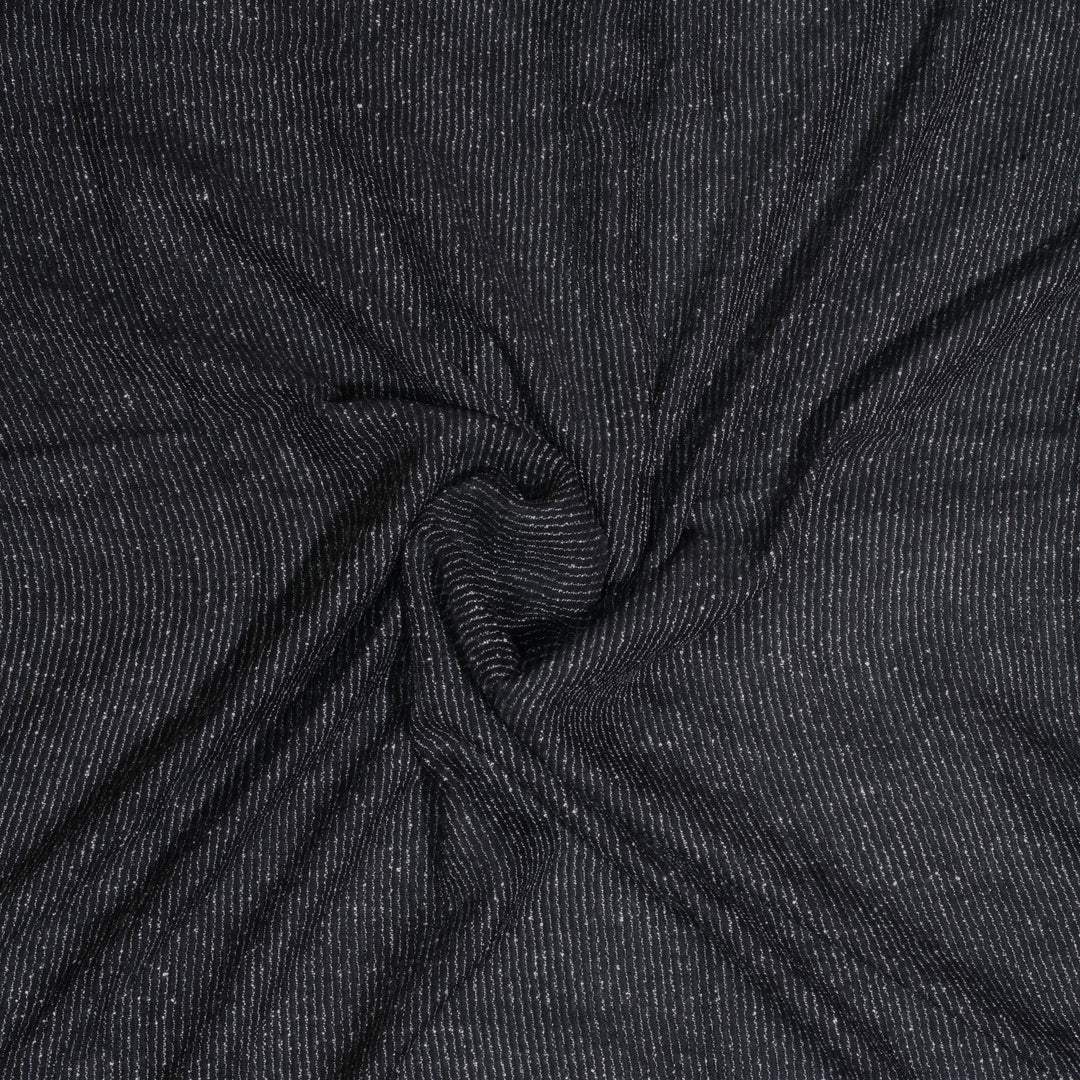 Black - Ribbed Turkish Lawn
