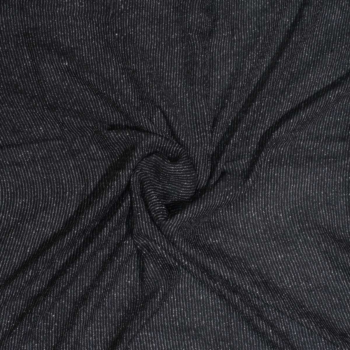 Black   ribbed turkish lawn