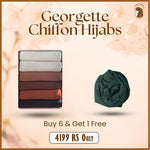 Load image into Gallery viewer, Georgette Chiffon Hijab - Buy 6 &amp; Get 1 Free
