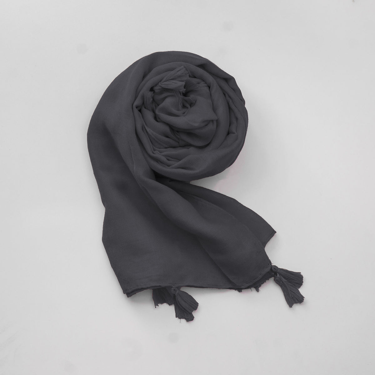 Charcoal   plain with tassel