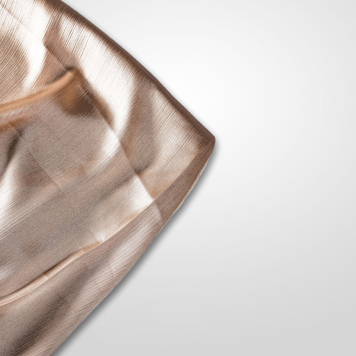 Cream   crinkle silk