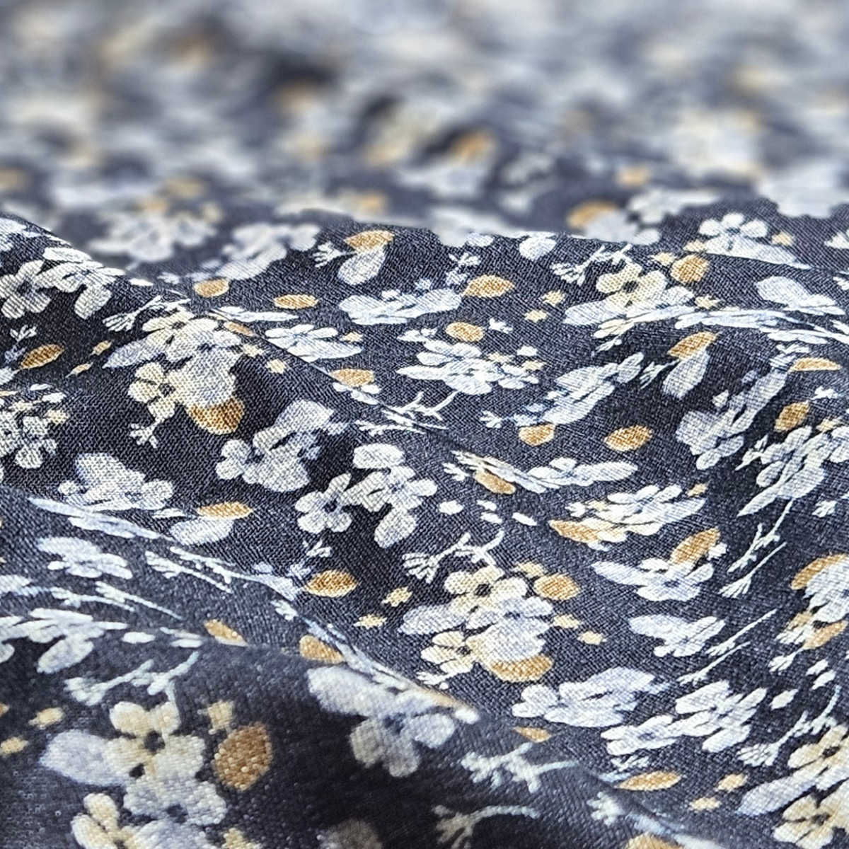 Floral jet black   namaz chadar