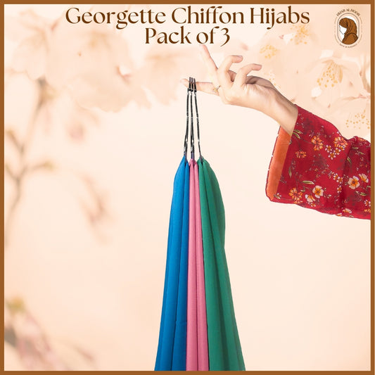 Georgette Pack of 3