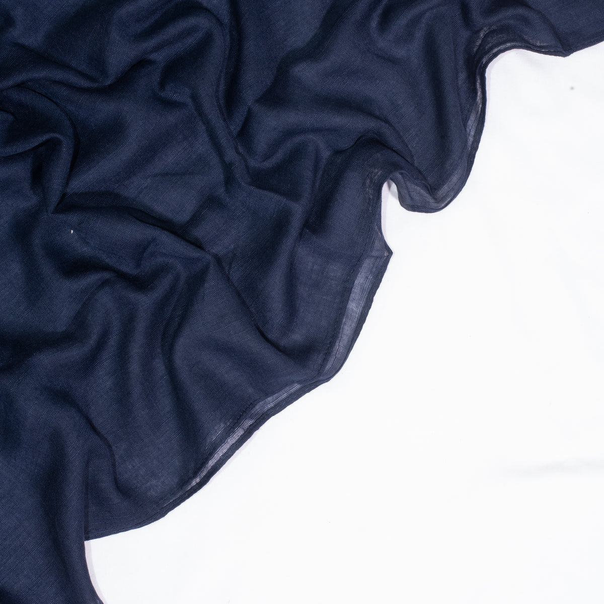 Navy blue   plain lawn