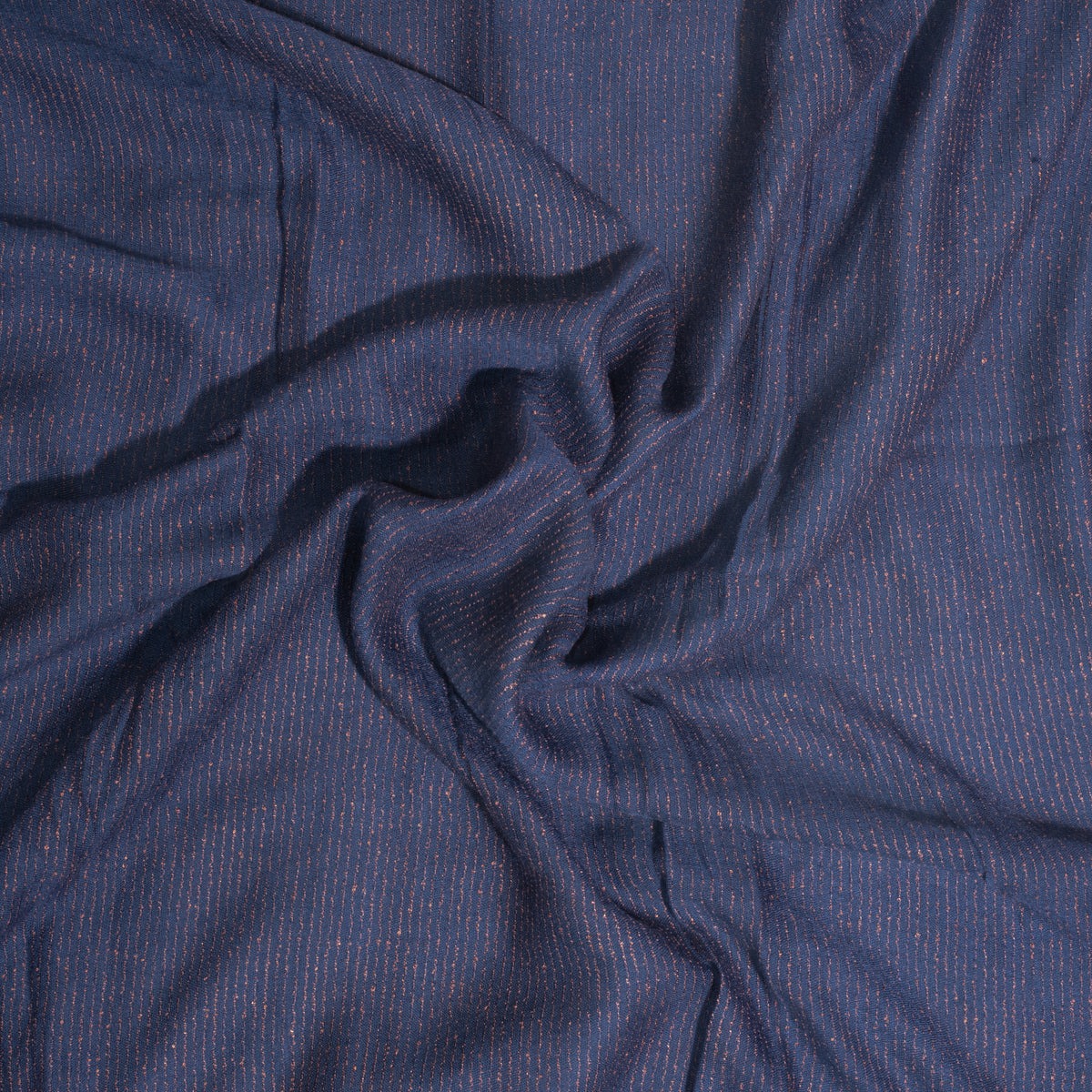 Navy blue   ribbed turkish lawn