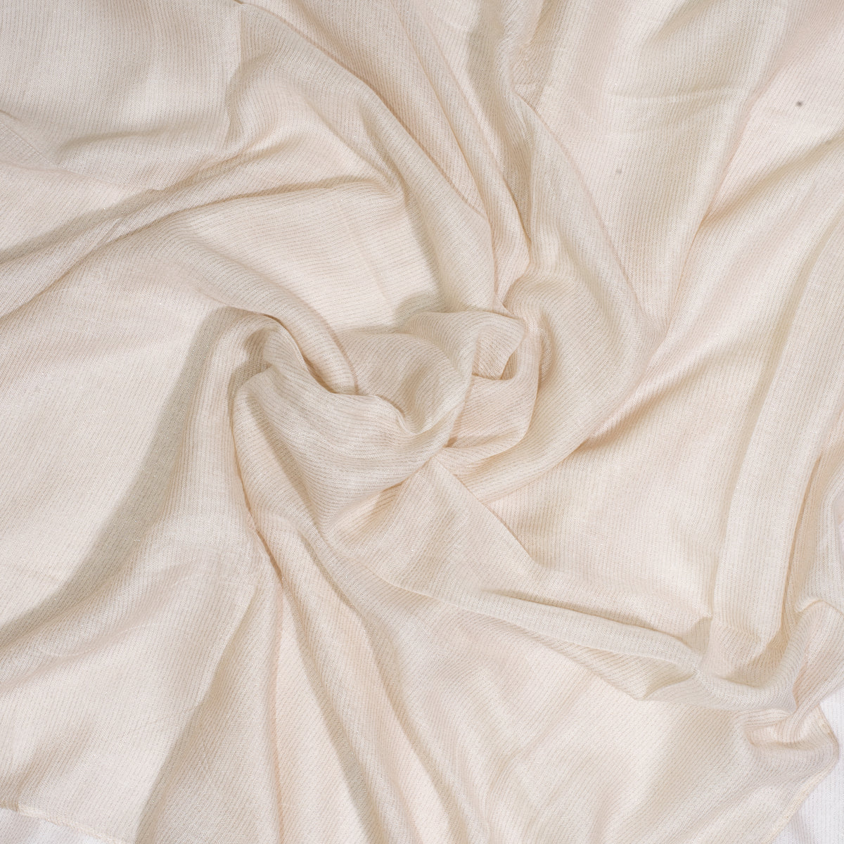 Off white   shimmering silver turkish lawn hijab