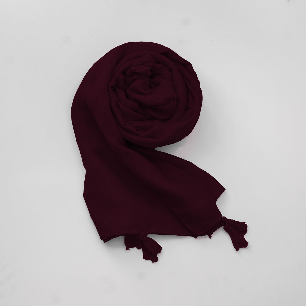 Plum   plain with tassel