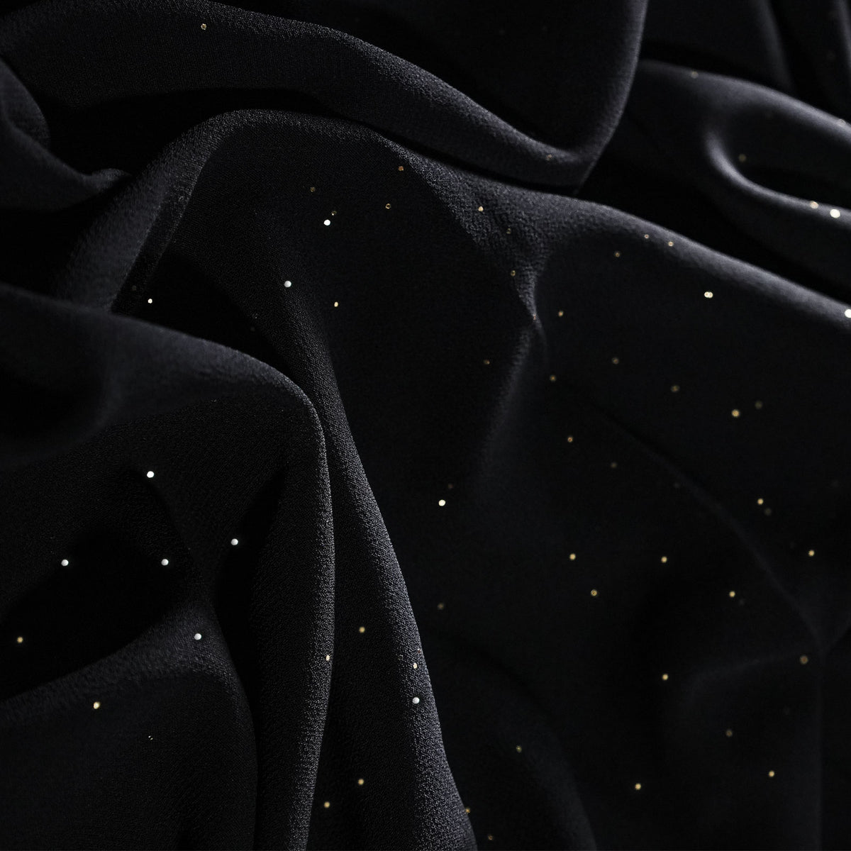 Black   stardust georgette hijab