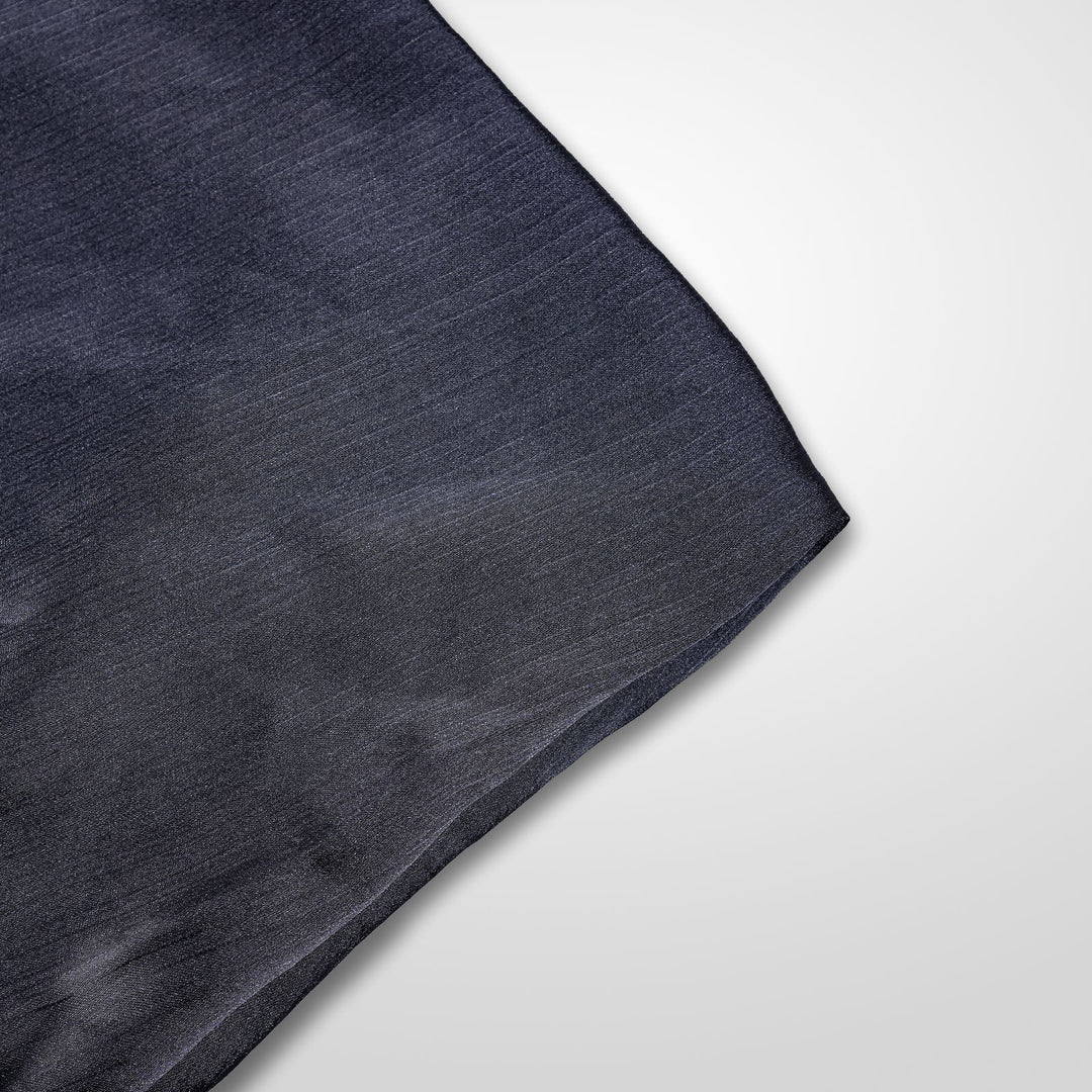 Charcoal - Crinkle Silk