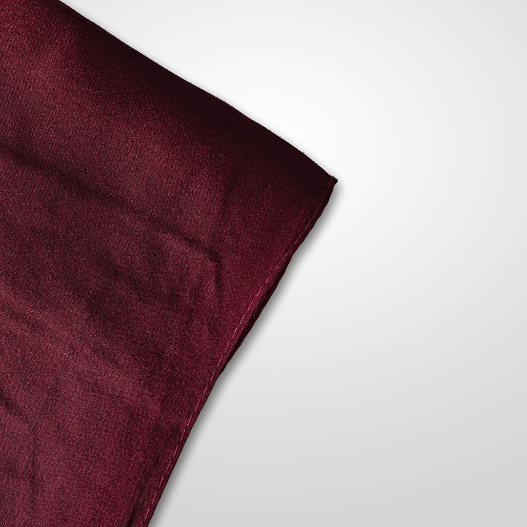 Maroon - Plain Silk