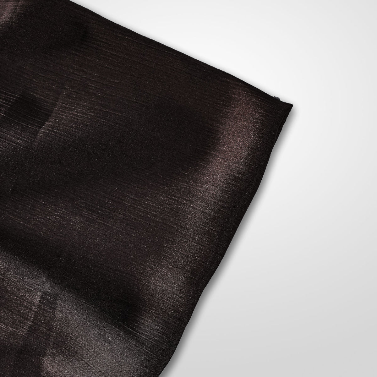 Mocha   crinkle silk