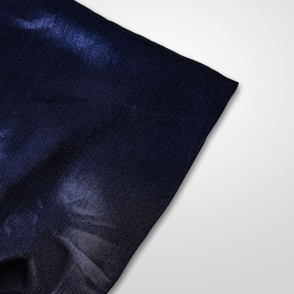 Navy blue   crinkle silk