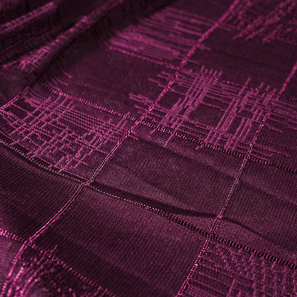 Plum   checkered jersey