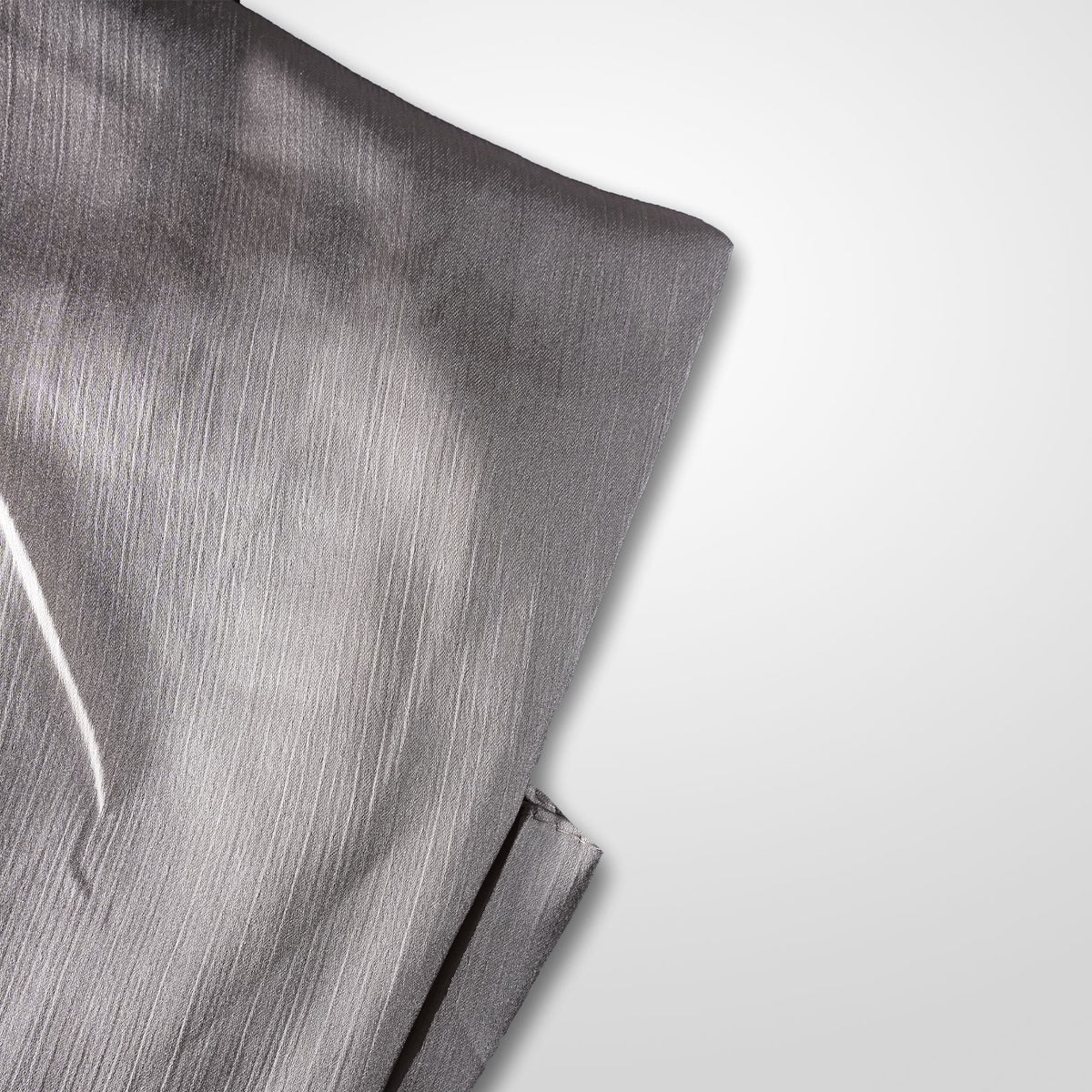 Steel   crinkle silk