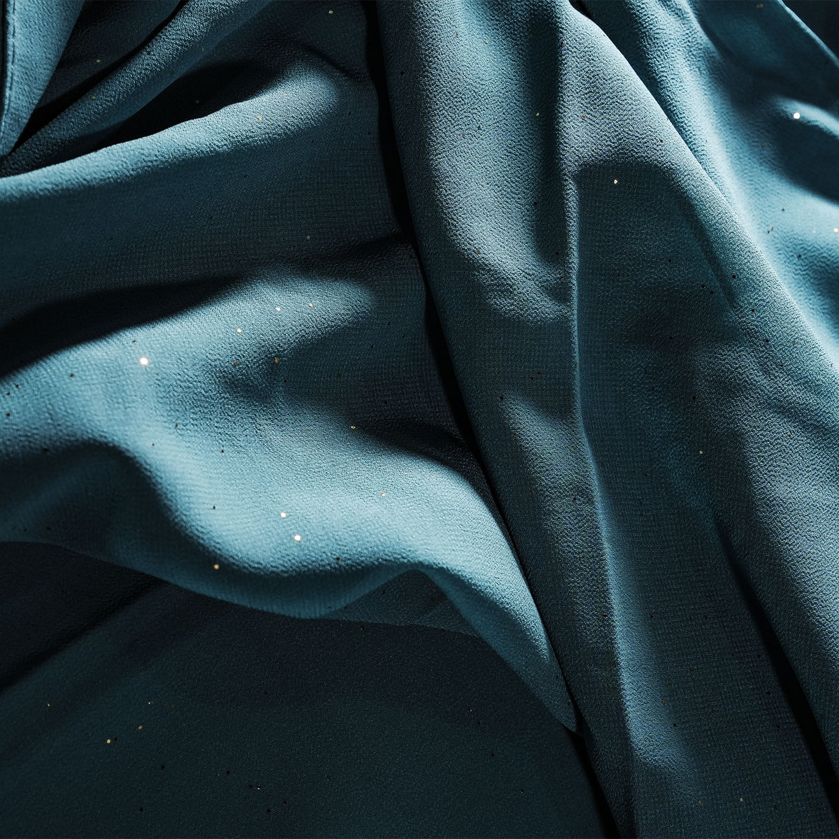 Teal   stardust georgette hijab