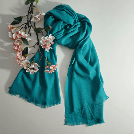 Turkish Lawn Hijab - Aqua Pearl