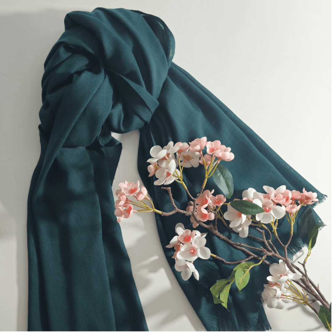 Turkish Lawn Hijab - Dark Green