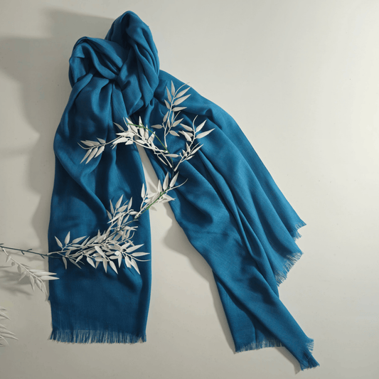Turkish Lawn Hijab - Lake Blue