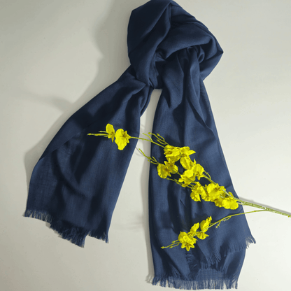 Turkish Lawn Hijab - Navy Blue