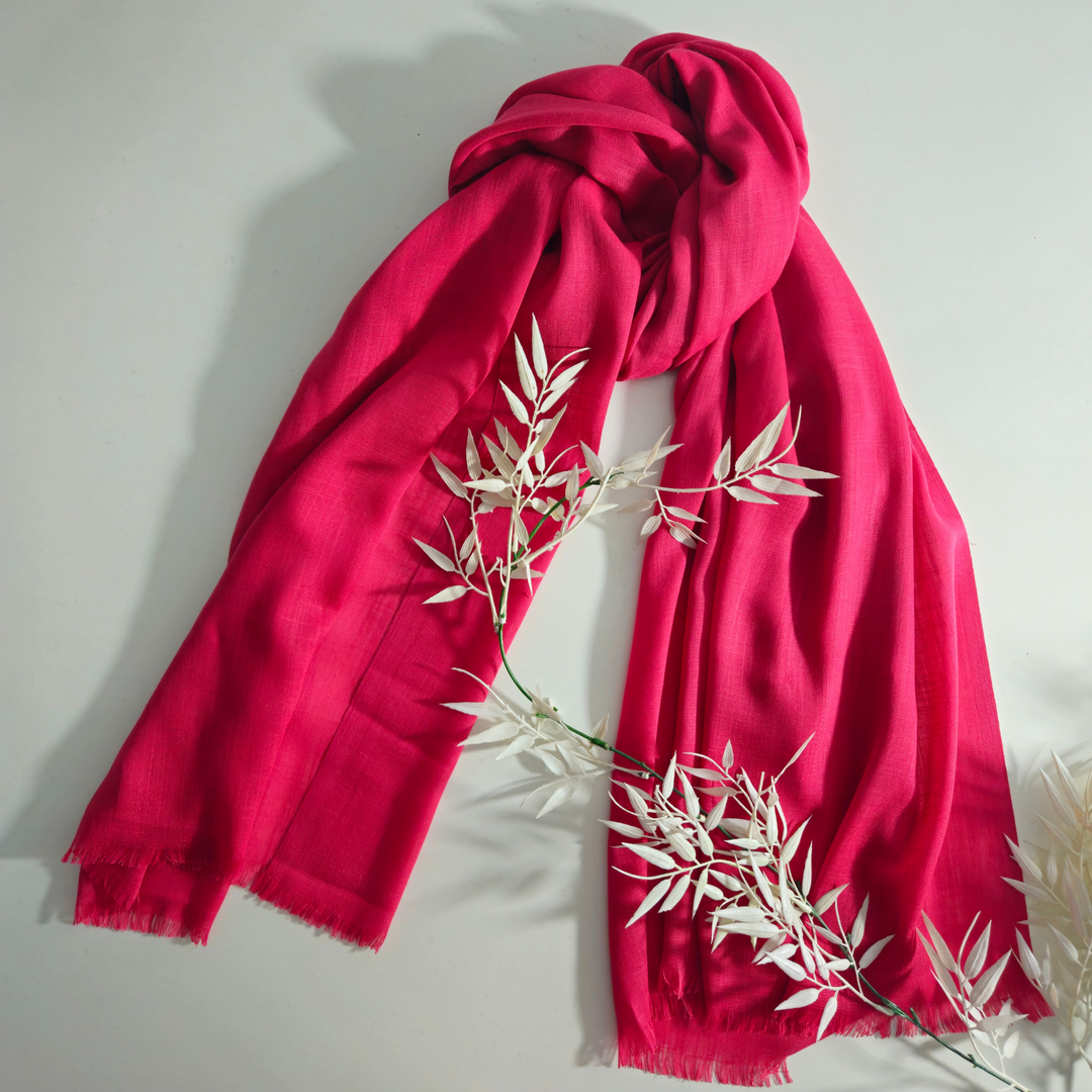 Turkish Lawn Hijab - Punch Pink