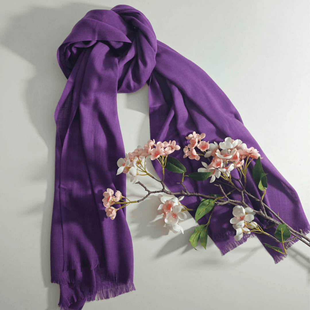 Turkish Lawn Hijab - Premium Purple