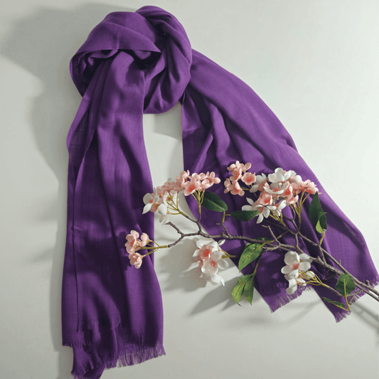Turkish Lawn Hijab - Premium Purple