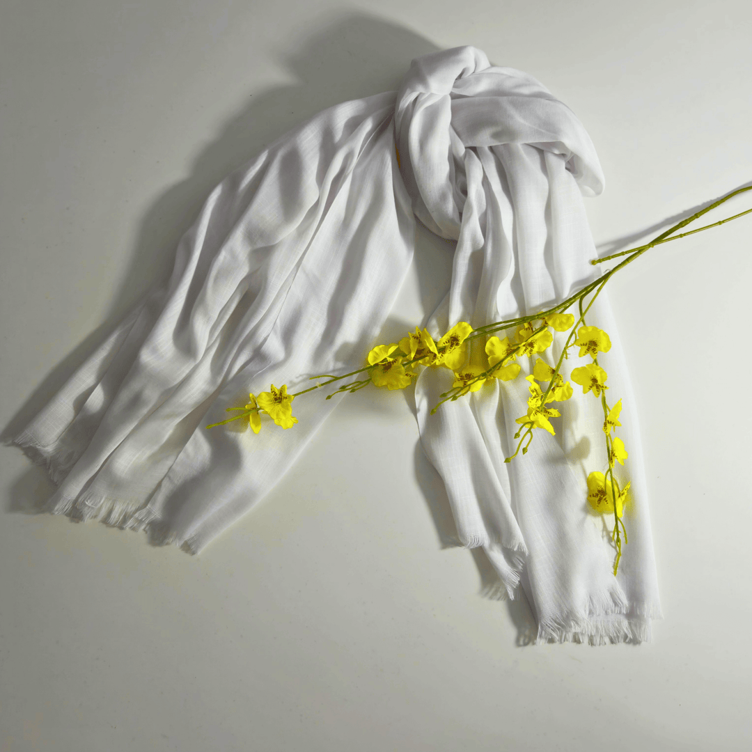 Turkish Lawn Hijab - White