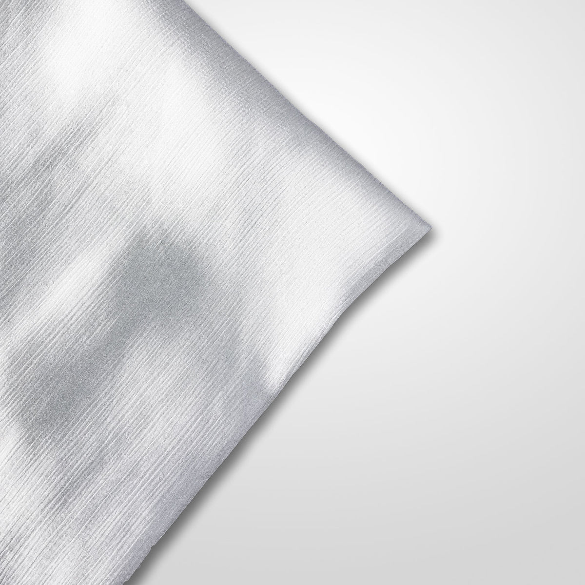 White   crinkle silk