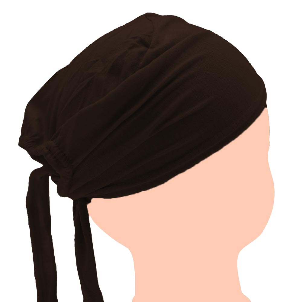 Tie-back Underscarf - Dark Brown